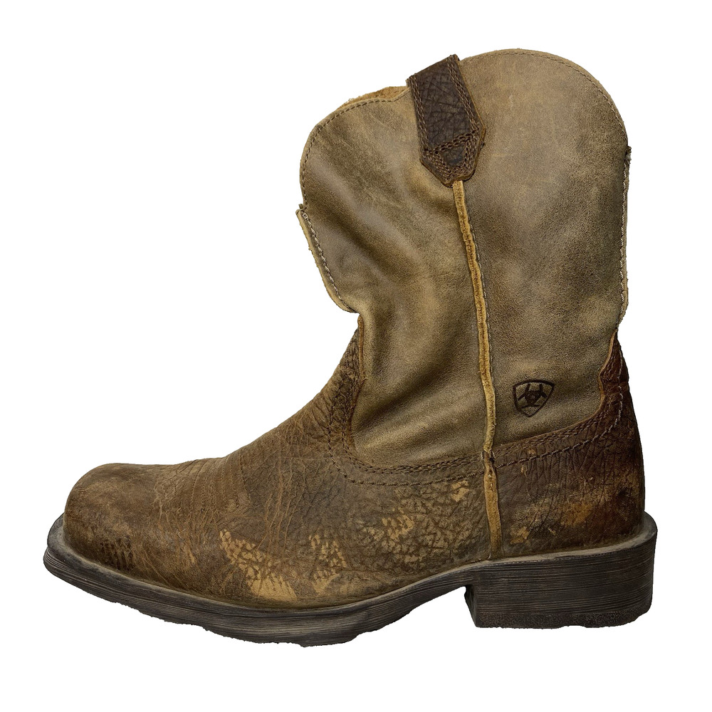 Ariat Rambler Western Boot Men's 7 D Earth Brown Leather Cowboy 10002317 Country